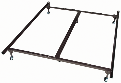 56RR QUEEN-KING 6 LEG BED FRAME W RUG ROLLERS (Mobile)